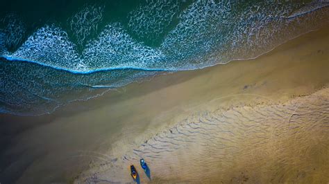 Wallpaper Id 856 Boats Beach Sea Aerial View 4k Free Download