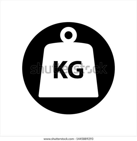 Weight Icon Weight Kilogram Icon Vector Stock Vector Royalty Free