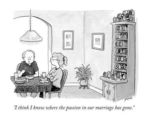 Signed Print Of My New Yorker Cartoon Passion In Our Marriage Etsy