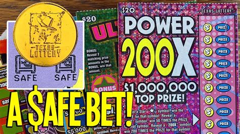A Safe Bet 💰 2x 20 Power 200x 2x 20 Ultimate 7s 🔴 130 Texas Lottery Scratch Offs Youtube