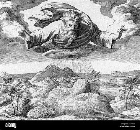 Genesis Creation Painting Black And White Stock Photos And Images Alamy