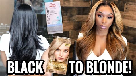 How I Dye My Hair Blonde Updated Bleach Black Hair Blonde At Home