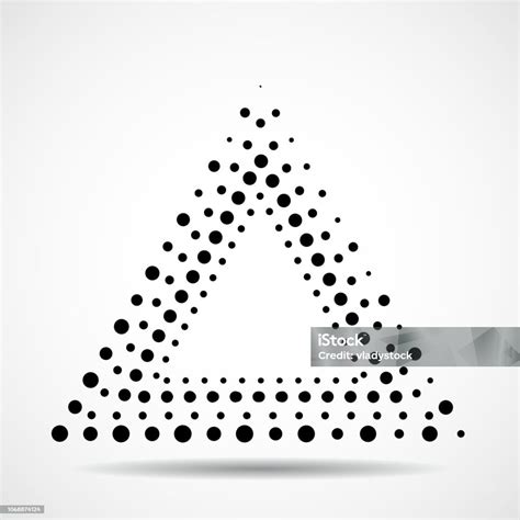 Abstract Dotted Triangle Dots In Triangle Form Stock Illustration