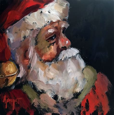 Anne Marie Propst Christmas Art Santa Paintings Santa Art