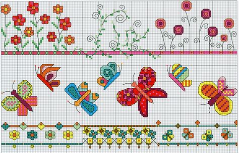 Hand Embroidery Elephant Pattern Cross Stitch Border Patterns Free