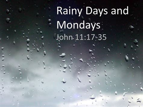 Rainy Days And Mondays Bro Jeremiah Oji Arouca Baptist Message Cast