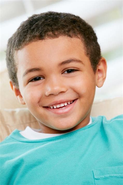 Head And Shoulders Portrait Of Young Boy Stock Image Image Of Cute