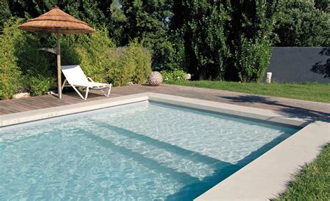 Ein eigener pool im heimischen grün ist der traum vieler gartenbesitzer. Pooltreppen innenliegend - Desjoyaux Pools