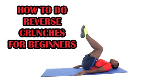 How To Do Reverse Crunches For Beginners With Instructions Youtube
