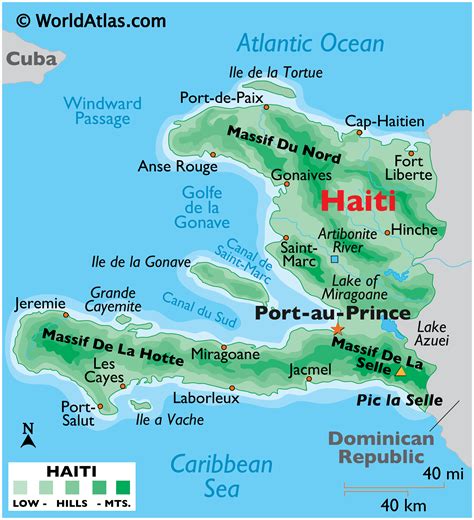 Selected maps are included in the wikimedia atlas of haiti. Haiti Map / Geography of Haiti / Map of Haiti - Worldatlas.com