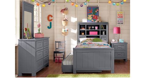 Creative decor for your inspiration | glaminati.com. Cottage Color (alternate) s Gray 5 Pc Twin Bookcase Bedroom