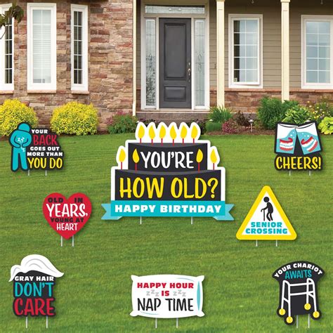 Youre How Old Senior Moments Yard Sign And Outdoor Etsy