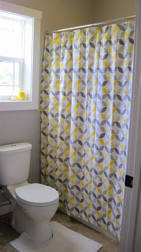 Cheery Yellow And Gray Bathroom