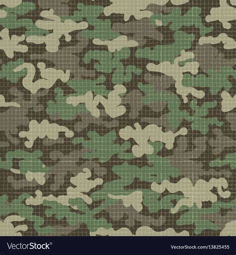 Camouflage Texture Seamless Pattern Royalty Free Vector