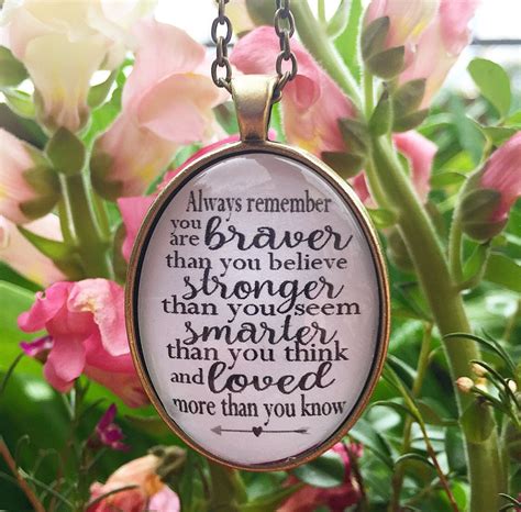 Always Remember You Are Braver Than You Believe Stronger Than Etsy