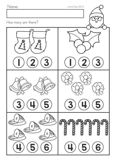 Christmas Math And Literacy Worksheets And Activities No Prep Preschool