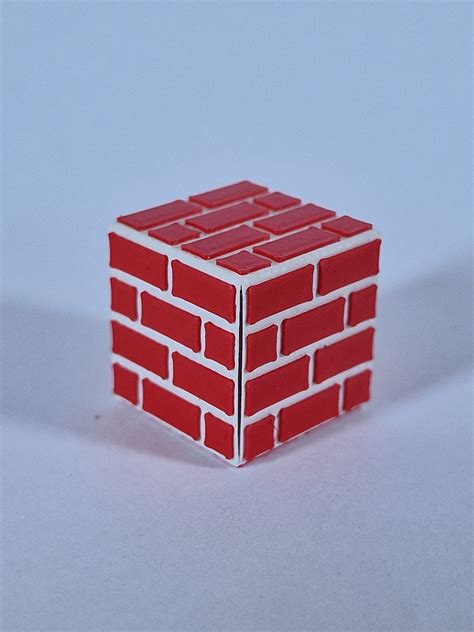 Free Stl File Minecraft Red Brick Full Color Block Only・3d Print Design