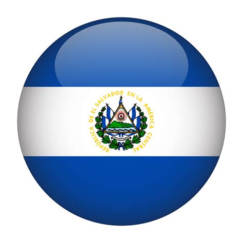 El Salvador 3d Rounded Flag With Transparent Background 15272150 Png