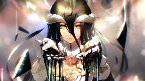 albedo overlord anime  hd wallpaper seni karakter