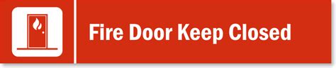 Fire Door Keep Closed Stacking Magnetic Door Sign Sku S 6485