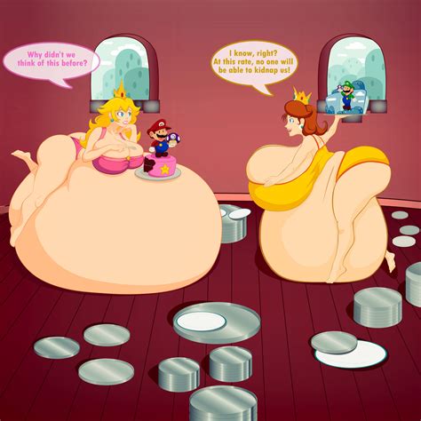 Rule 34 Big Belly Big Breasts Fat Luigi Mario Mario Series Nintendo