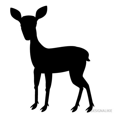 Fawn Deer Silhouette Clip Art Free Png Image｜illustoon