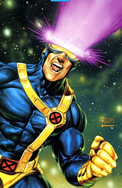Cyclops Marvel Comics Xmen Scott Summers Comic Book Art Marvel