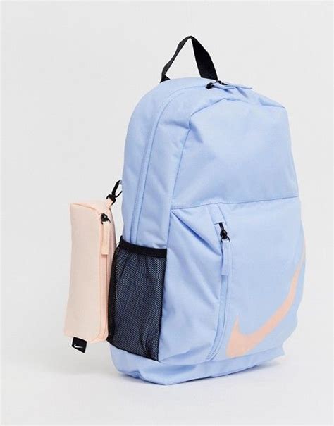 Nike Nike Blue Large Logo Backpack Nike School Backpacks Bags