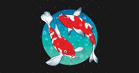 Japanese Koi Fishes Koi Fish Sticker Teepublic Uk