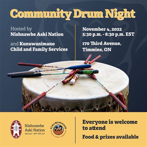 Community Drum Night Nishnawbe Aski Nation