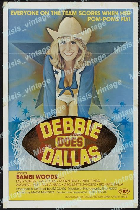 Debbie Does Dallas 1978 Vintage Movie Poster Reprint