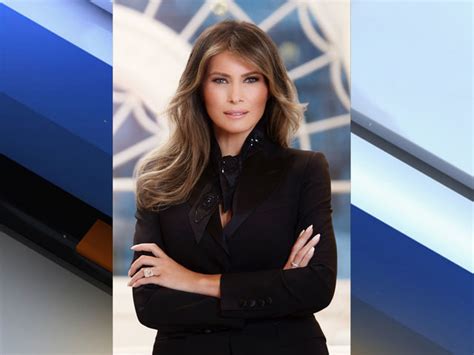 first lady melania trump s official portrait released by the white house