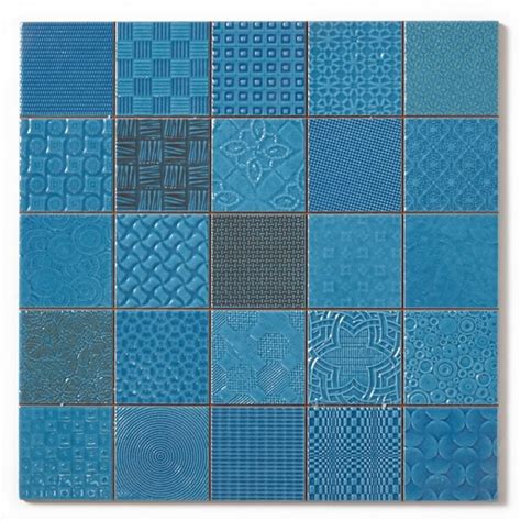 Cardiff Azul 33cm X 33cm Wall Tile