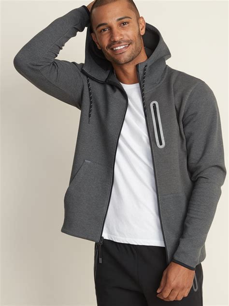 dynamic fleece zip hoodie for men old navy activewear hoodie zip hoodie men fashion casual