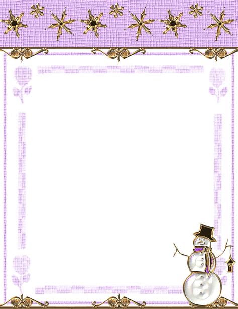Winter Stationery Theme Downloads Pg 3