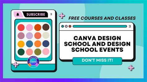 Free Classes And Courses From Canva Design School Youtube
