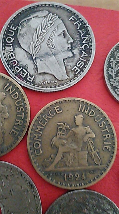 43 French Vintage Coins 1919 1941 Set 1 2 10 20 Francs Etsy