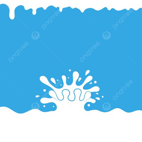 Pouring Milk Splash On Blue Background Drop Liquid Health Png And