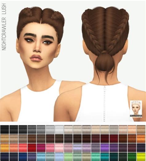 Miss Paraply Nightcrawler S Lush Hair Solids Sims 4 Downloads The