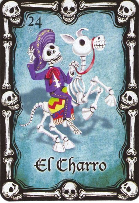 24 El Charro Loteria De La Muerte Loteria Collection Day Of The