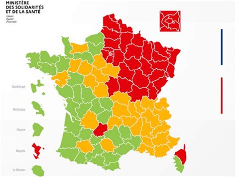 Bei den maßnahmen gegen die pandemie geht die regierung dieses mal anders vor als im frühjahr. Corona Karte Frankreich Departement / Dezentralisierung In Frankreich La Decentralisation En ...