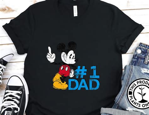 Disney Mickey Mouse Fathers Day 1 Dad Unisex T T Shirt Etsy