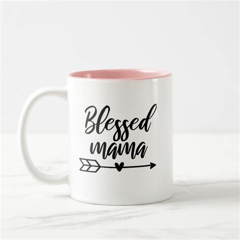 Blessed Mama Two Tone Coffee Mug Mothers Day Mugs