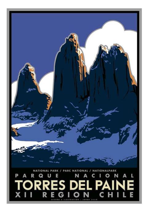 Free Shipping Torres Del Paine Patagonia By Ilustradorjotalillo 3000