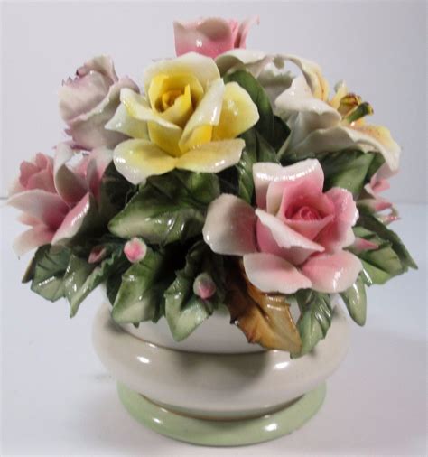 Capodimonte Flower Basket Made In Italy Pixmob