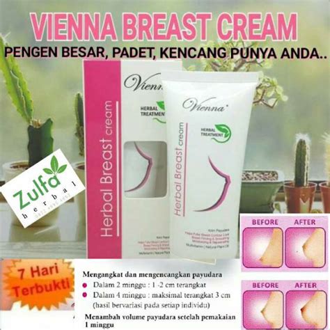 jual vienna breast cream pembesar dan pengencang payudara bpom shopee indonesia