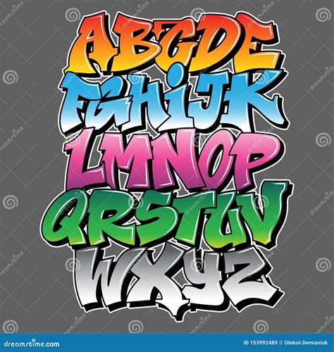 Graffiti Style Lettering Text Design Stock Vector - Illustration of