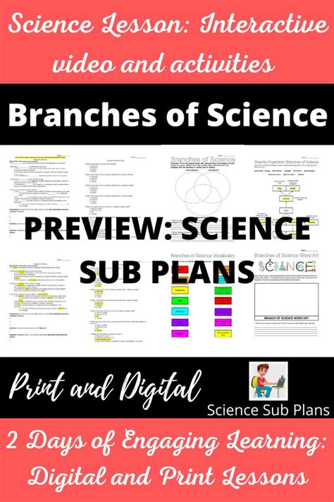 Branches Of Science Worksheet Grade 3 Pdf Free Worksheet Unit 1
