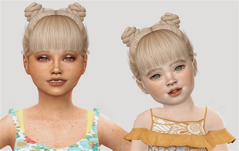 Sims 4 Hairs The Sims Resource Kid Short Parted Hair Recolored By Vrogue