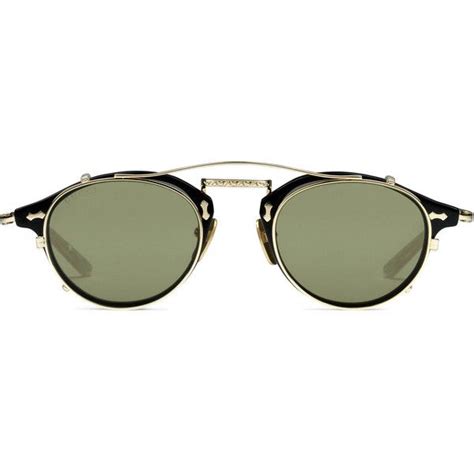 Gucci Round Frame Acetate And Metal Sunglasses 685 Liked On Polyvore Featuring Mens Fashion
